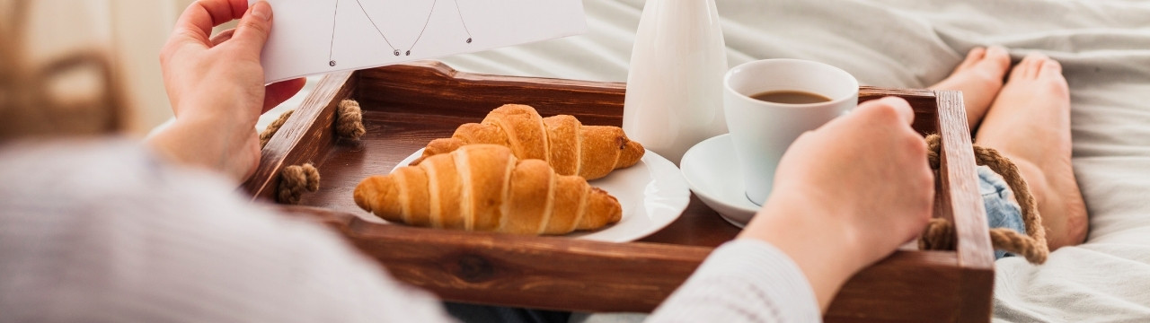 Good morning prayer for him with loving message and peaceful morning background