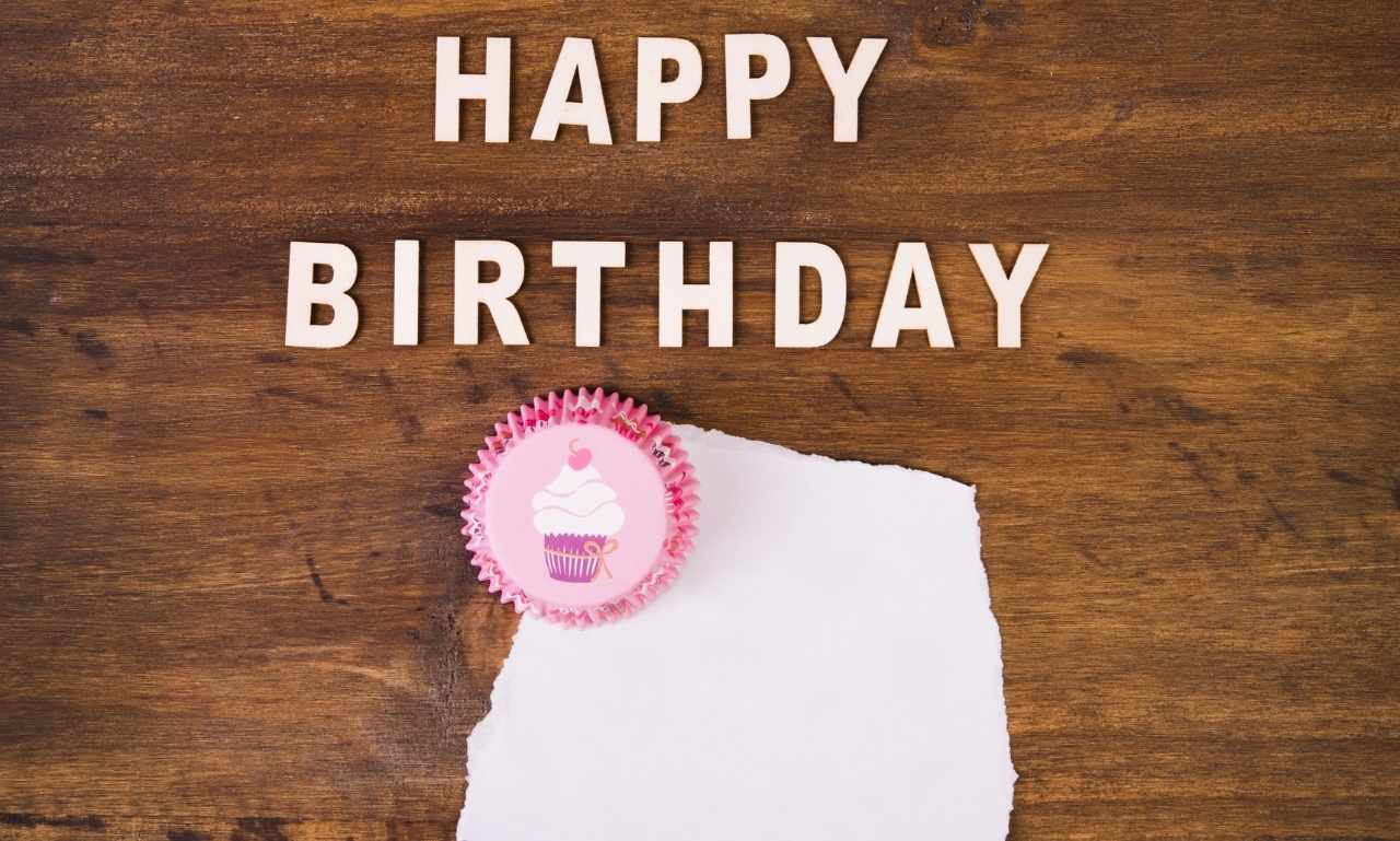 Handwritten appreciation message for birthday wishes with prayer and flowers