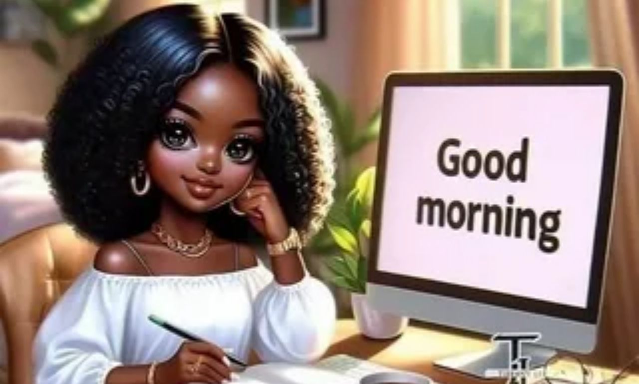 African American Good Morning Quotes You’ll Truly Love on a sunrise background with inspirational text and uplifting message