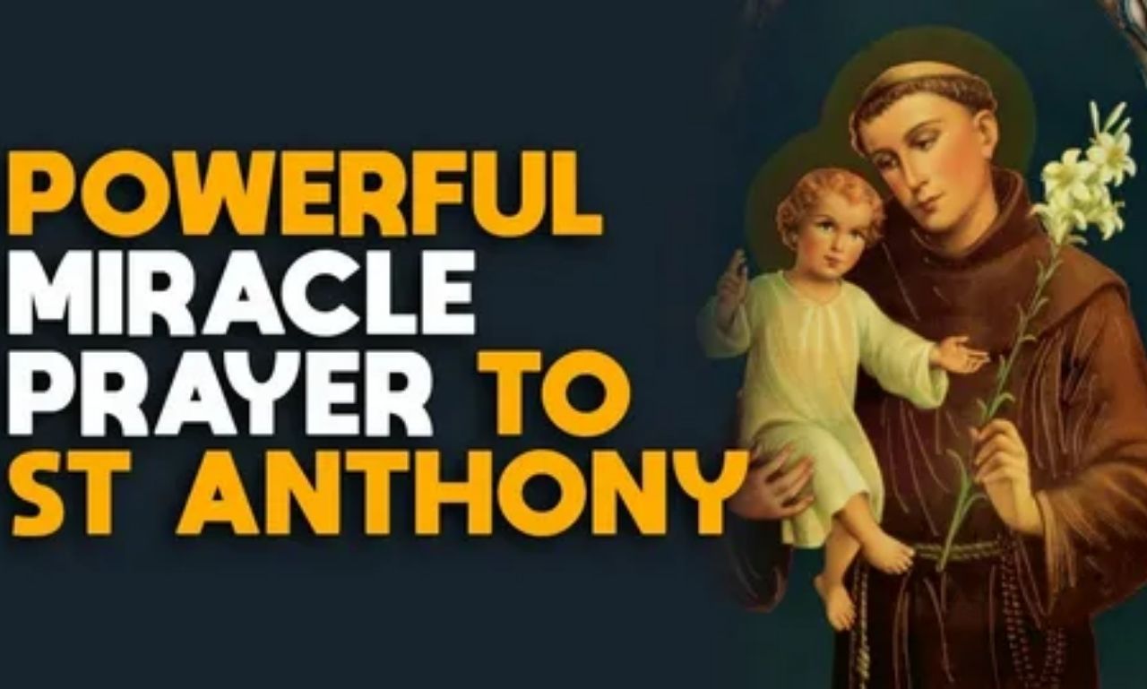 Powerful Prayers to St. Anthony for Miracles with candlelight, rosary, and peaceful morning prayer