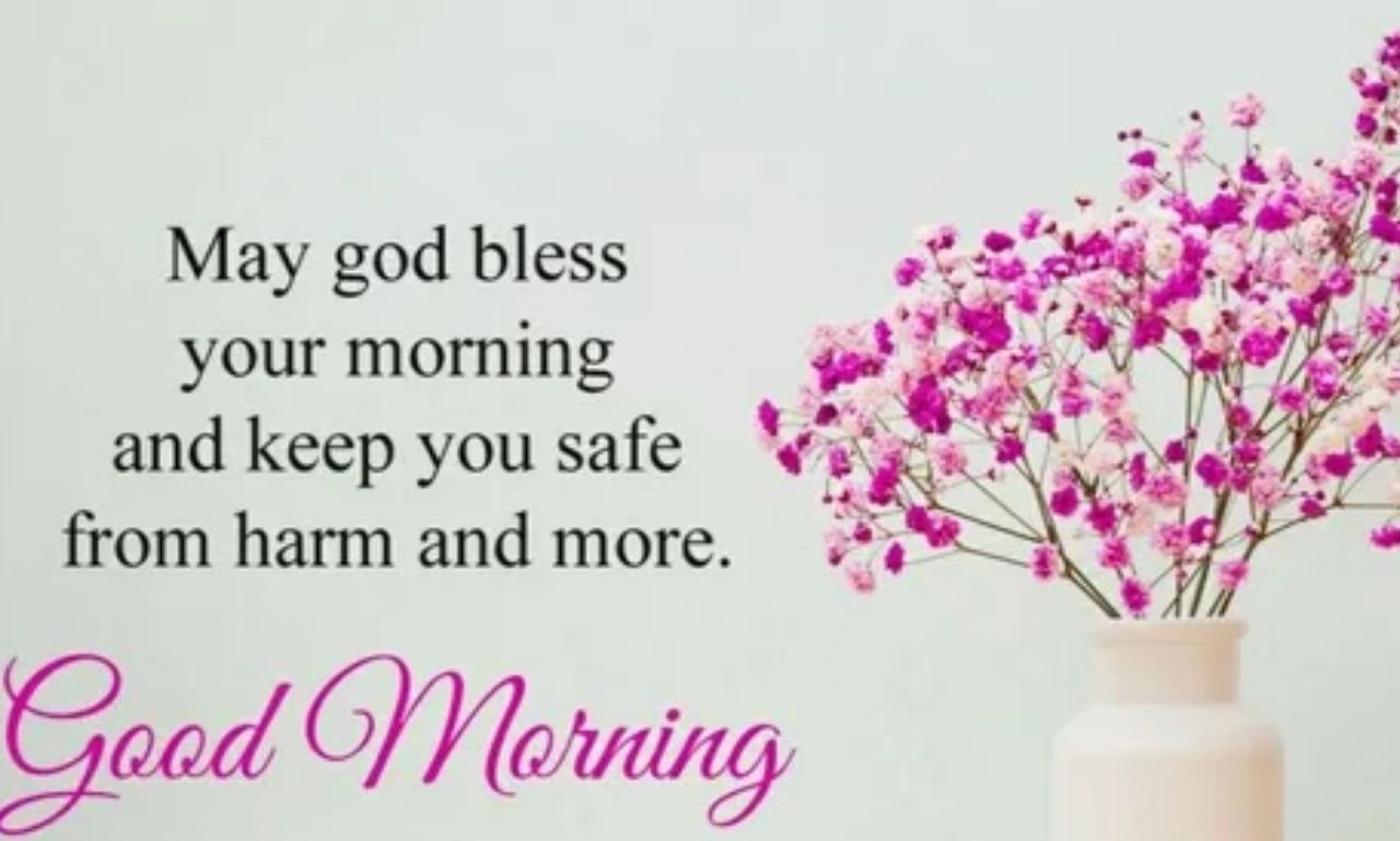 Good Morning Blessings Image for a Fresh Day with sunrise, hopeful quote, and peaceful morning scenery symbolizing faith, hope, and perseverance