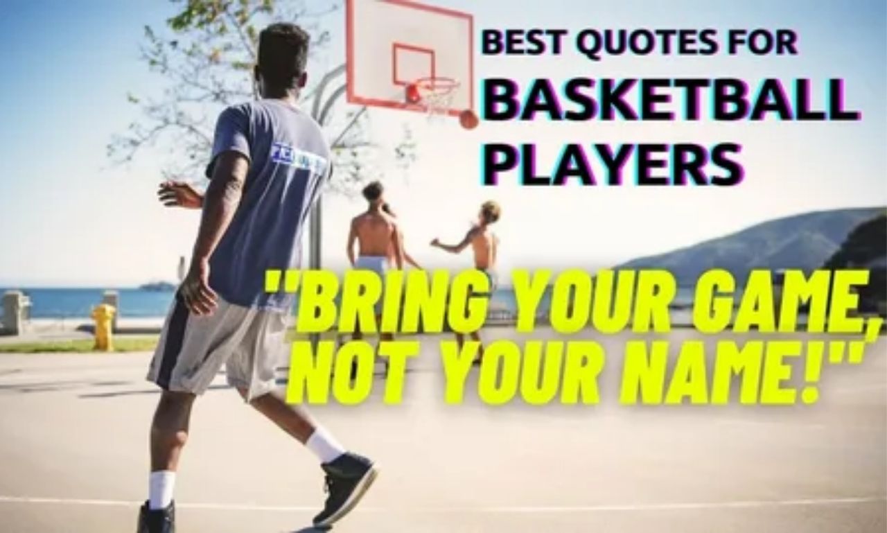Best Basketball Quotes feature image with basketball on court at sunrise symbolizing motivation, perseverance, and strength through challenges