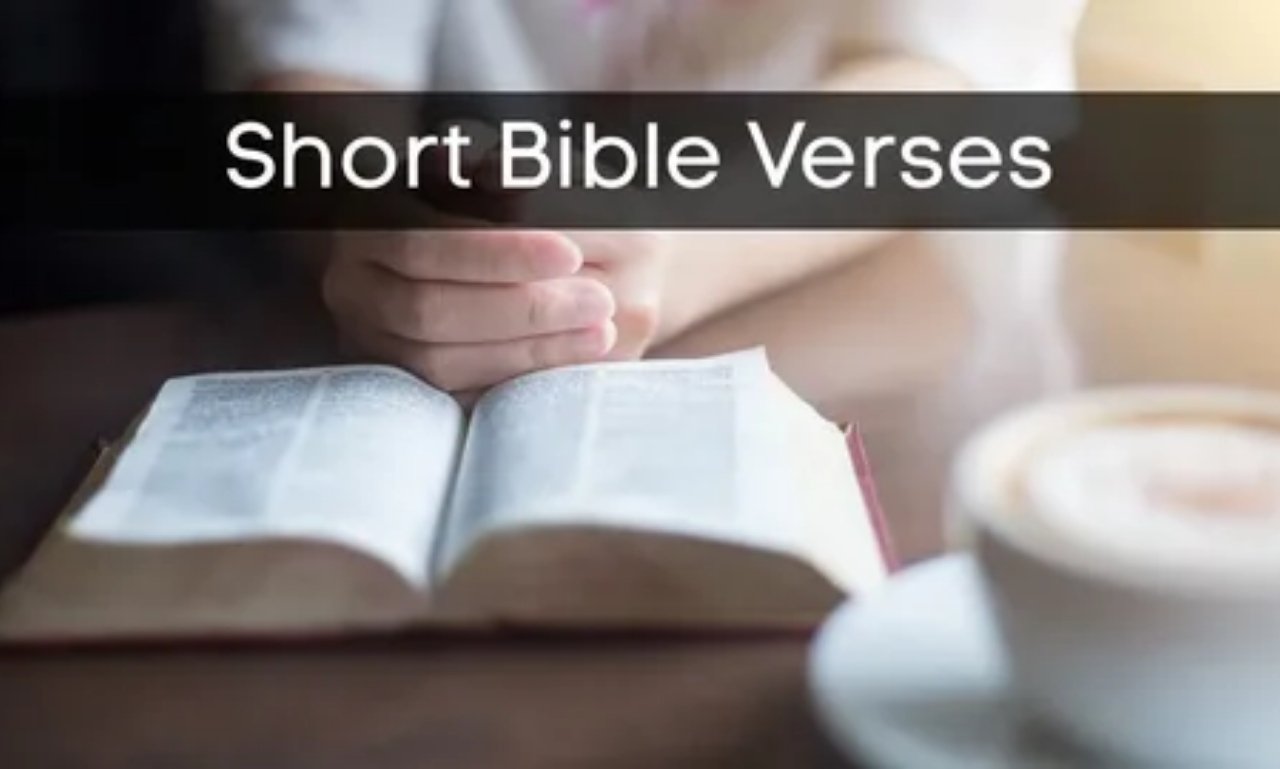 Most popular short Bible verses with inspirational background for daily reflection and spiritual encouragement