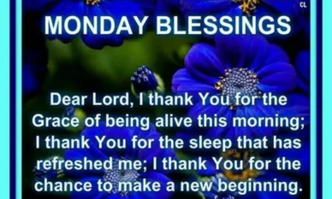 Monday blessings sunrise with open hands in prayer symbolizing hope, faith, peace, and new beginnings