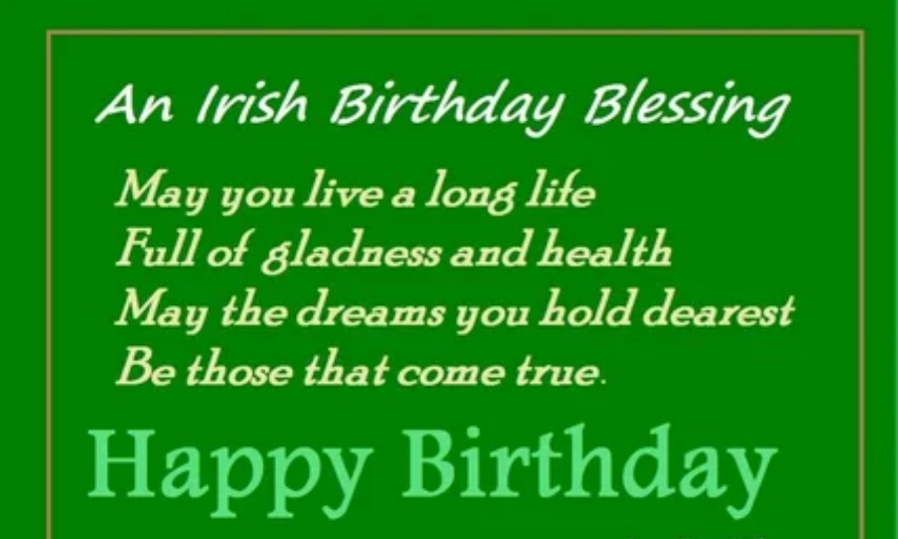 Irish Birthday Blessings for Every Special Moment — inspirational birthday prayer and blessing design with Irish theme