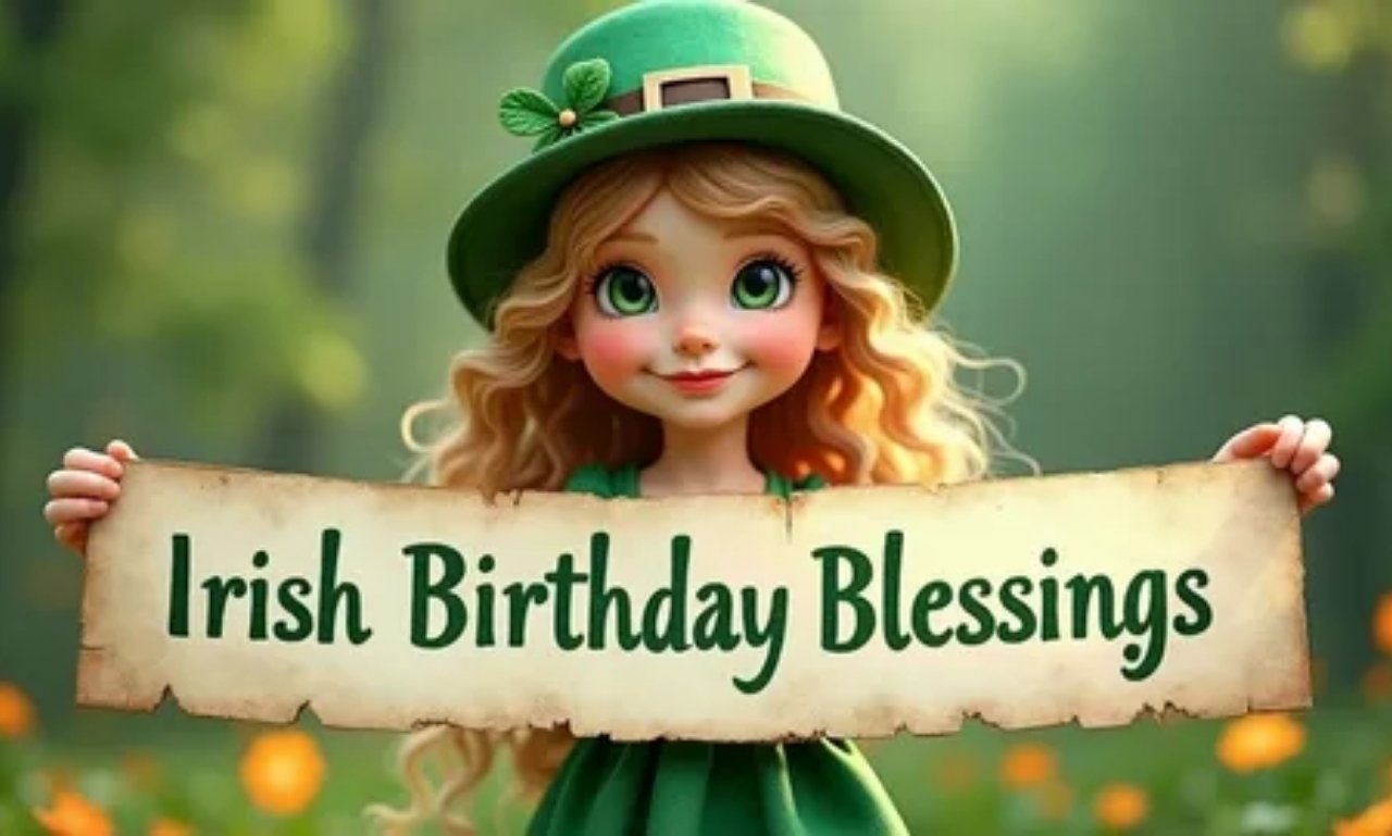 Irish Birthday Blessings for Every Special Moment — inspirational birthday prayer and blessing design with Irish theme