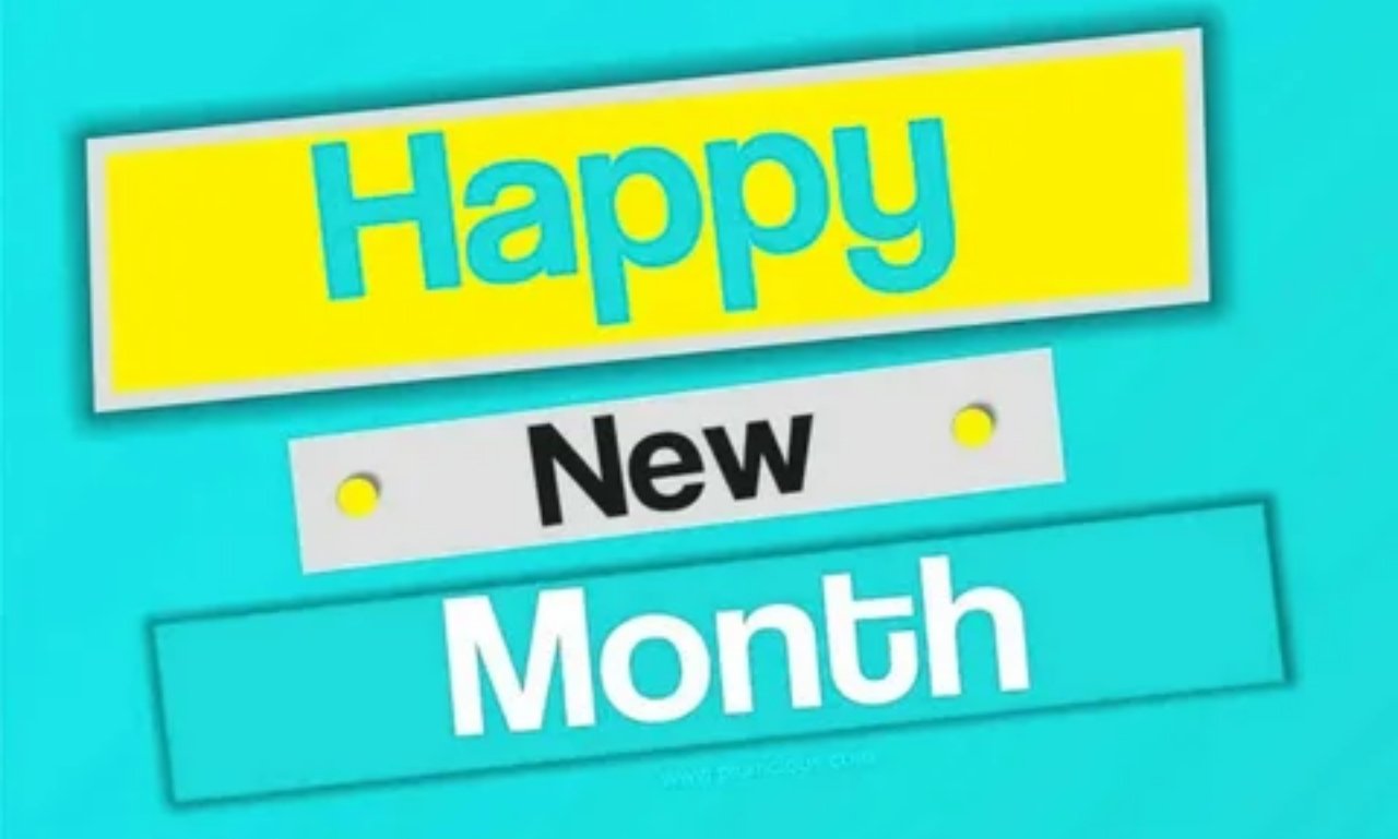 Powerful Happy New Month Prayers inspirational image with faith message and peaceful background