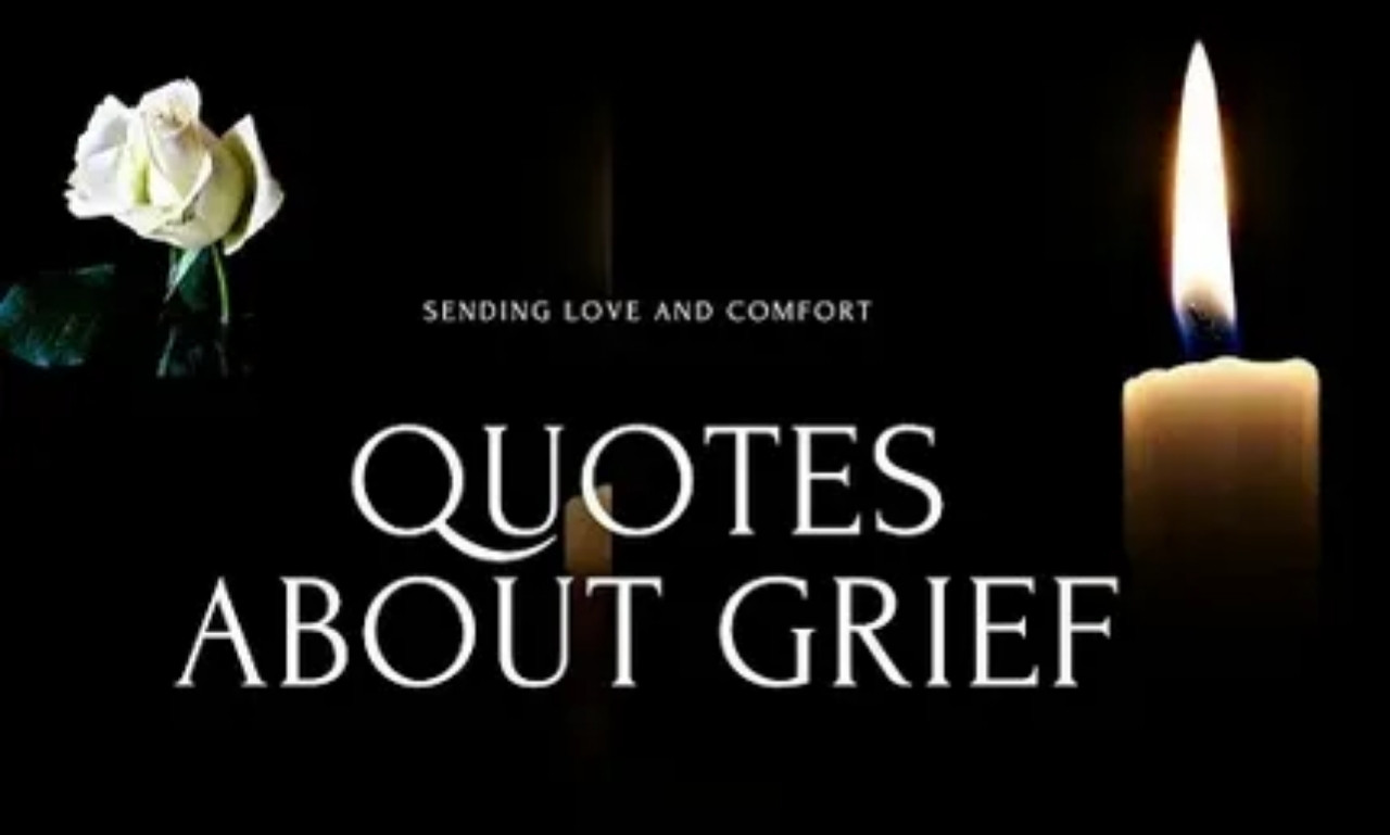 Grief Quotes: Comforting Words for Healing, Loss, and Strength with soft candlelight, open journal, and peaceful background symbolizing hope and remembrance
