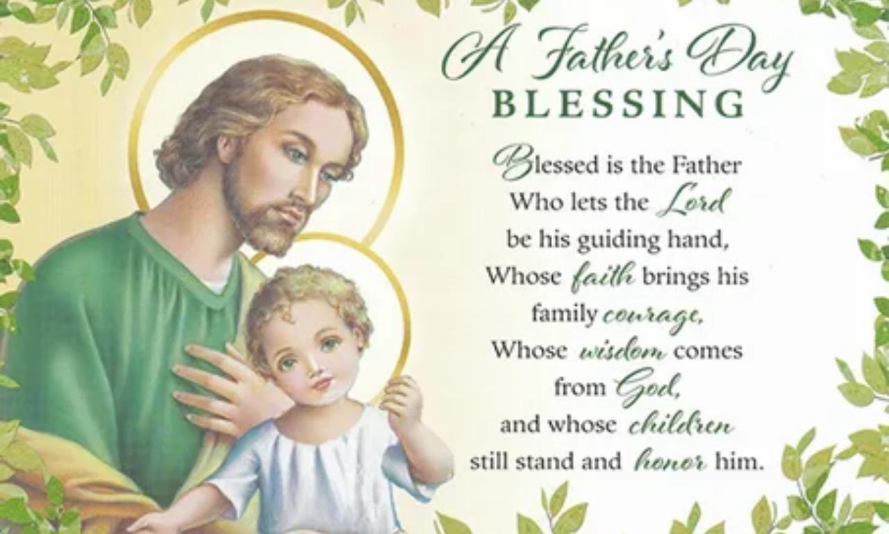 Father Day blessings message with heartfelt quote honoring dad, celebrating love, faith, gratitude, and family strength