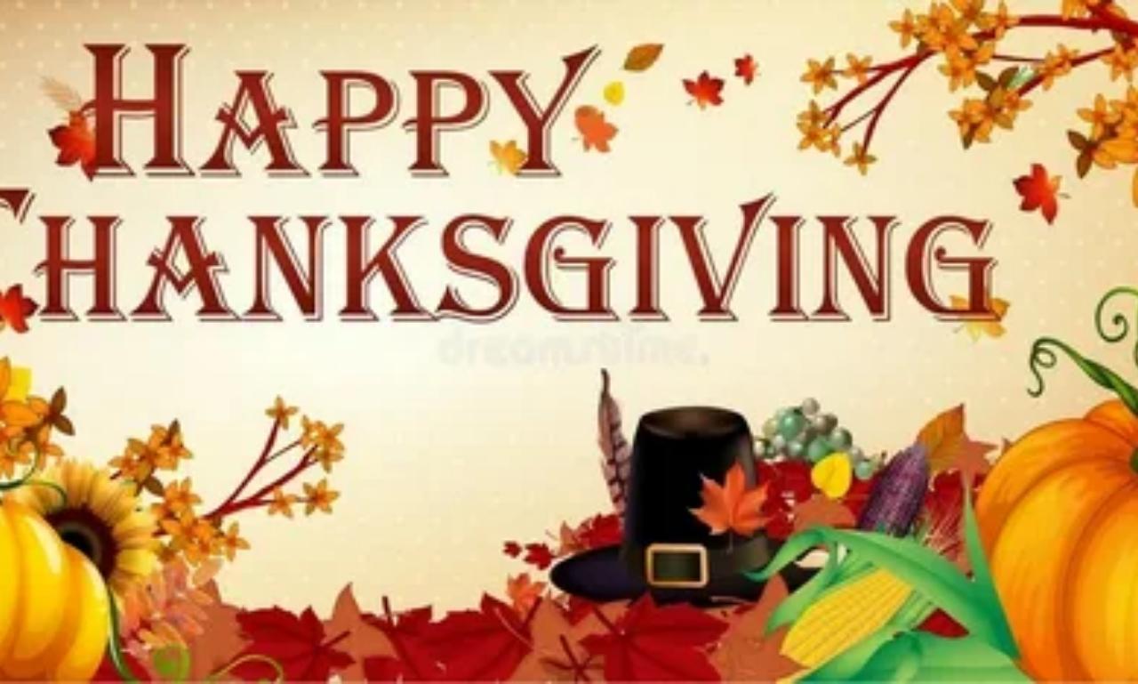 Happy Thanksgiving blessings image with family, gratitude, quotes, and warm festive decorations celebrating hope, faith, and joy