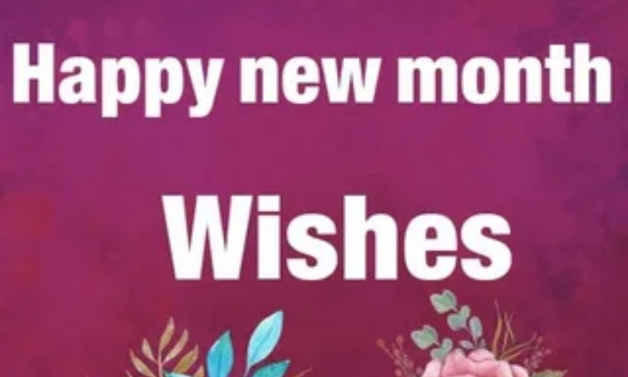 Best New Month Wishes and Messages to Start Fresh with Joy displayed with colorful greeting icons and positive vibes