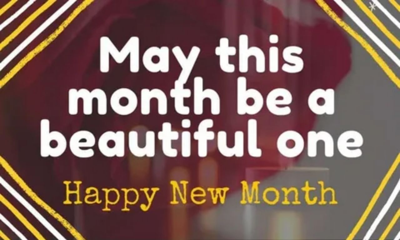 Best New Month Wishes and Messages to Start Fresh with Joy displayed with colorful greeting icons and positive vibes