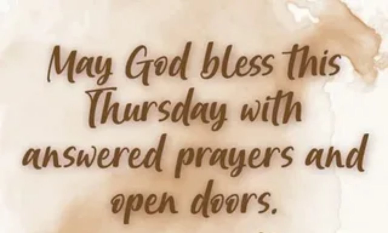 Thursday prayer for hope, protection, and inner calm during morning reflection