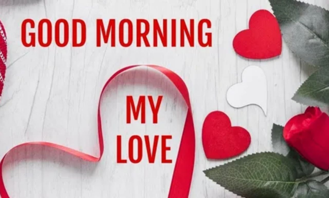 Touching good morning prayer for my love with romantic sunrise background and heartfelt message of faith, hope, and encouragement