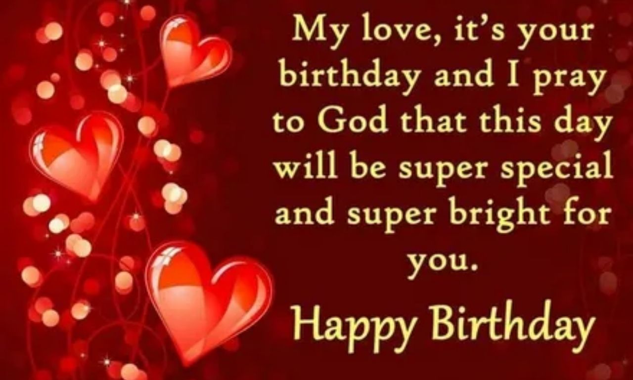 Long emotional birthday prayers for lover with romantic candles, heartfelt message, and loving celebration theme