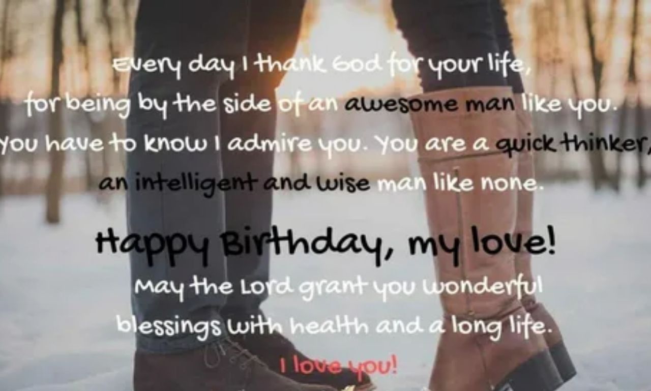 Long emotional birthday prayers for lover with romantic candles, heartfelt message, and loving celebration theme