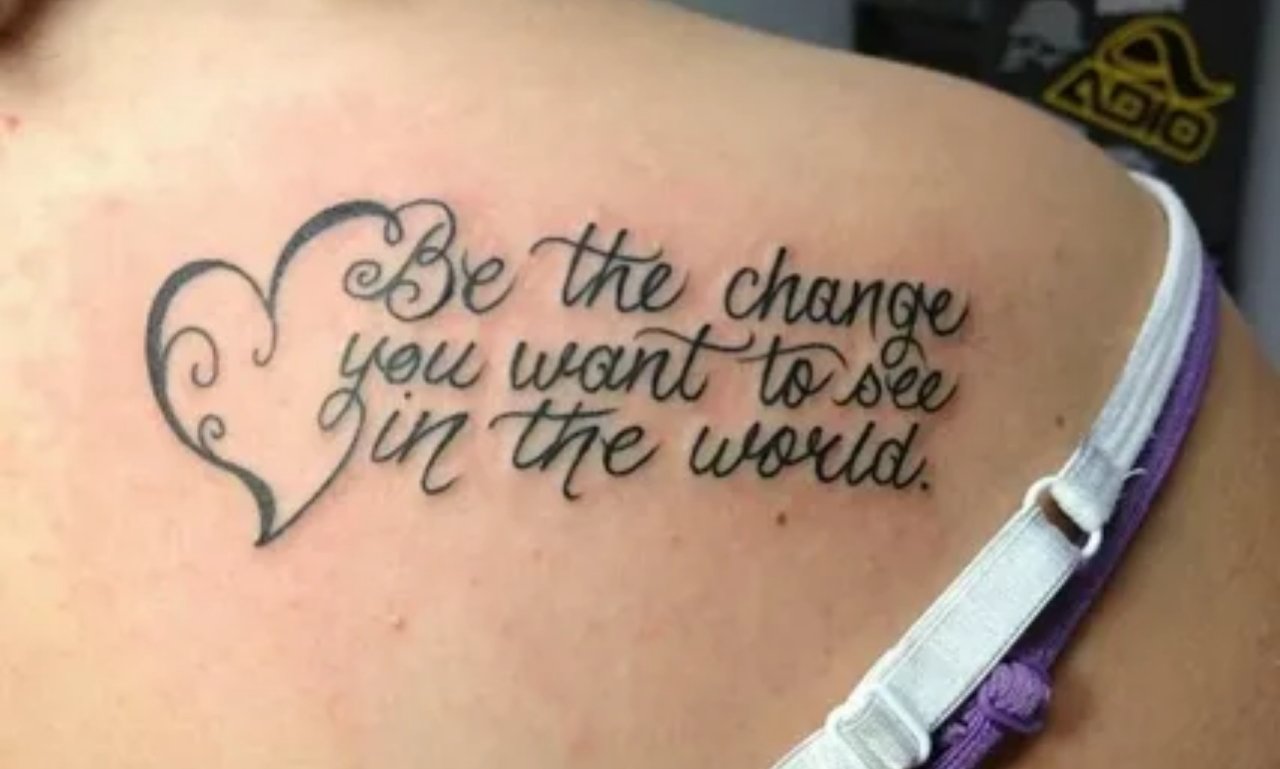 tattoos quotes Deep meaningful and small design with minimalist script, symbolic icons, and inspirational words about strength and hope