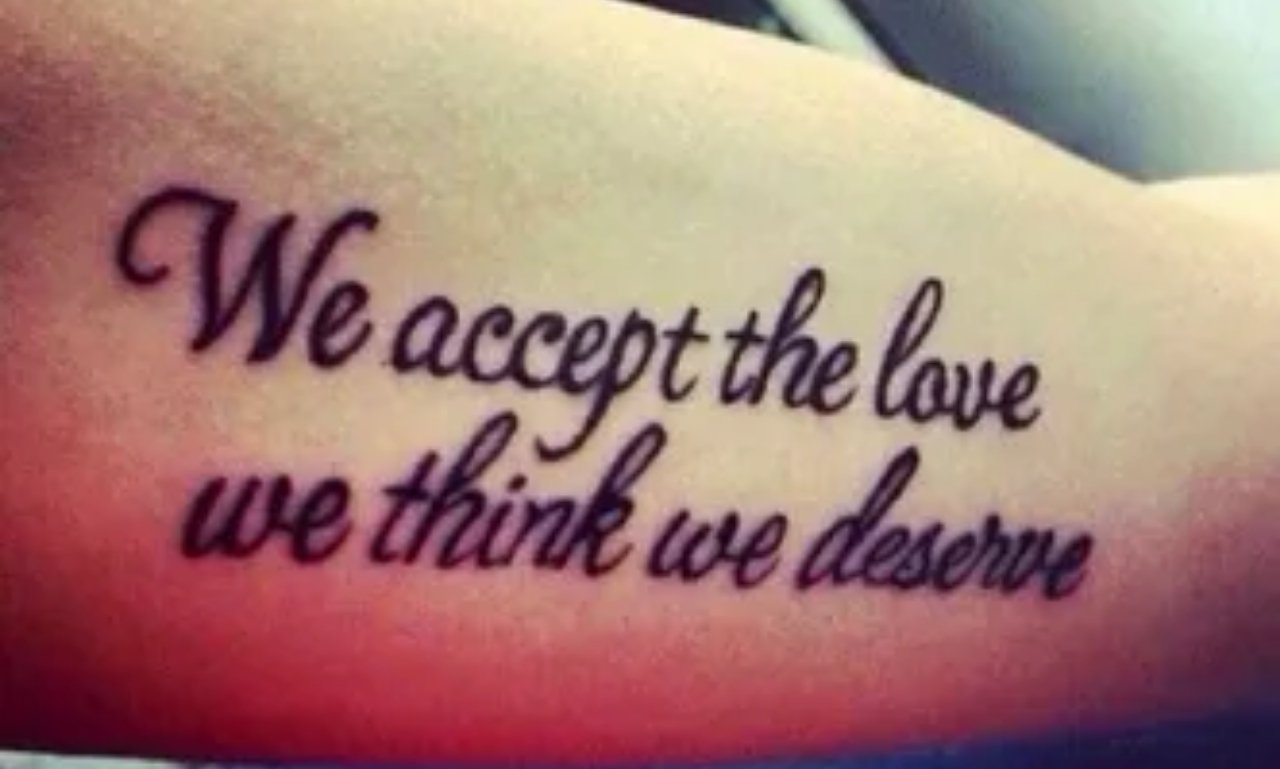 tattoos quotes Deep meaningful and small design with minimalist script, symbolic icons, and inspirational words about strength and hope