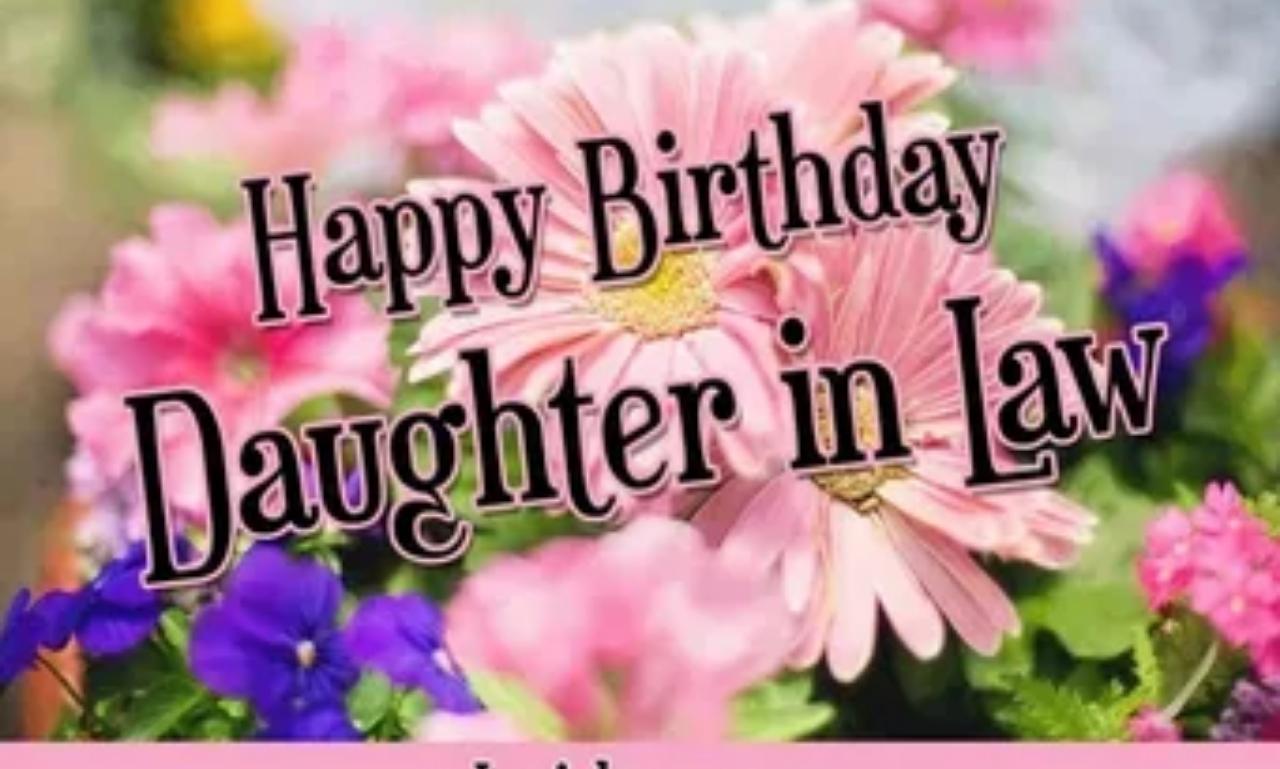 Heartfelt Religious Birthday Wishes For Daughter-In-Law with elegant floral design, soft colors, and meaningful blessing quote