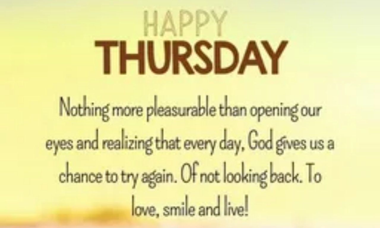 Happy Good Morning Thursday Quotes, Wishes, Blessings with sunrise background and inspirational message