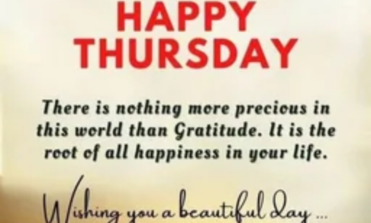 Happy Good Morning Thursday Quotes, Wishes, Blessings with sunrise background and inspirational message