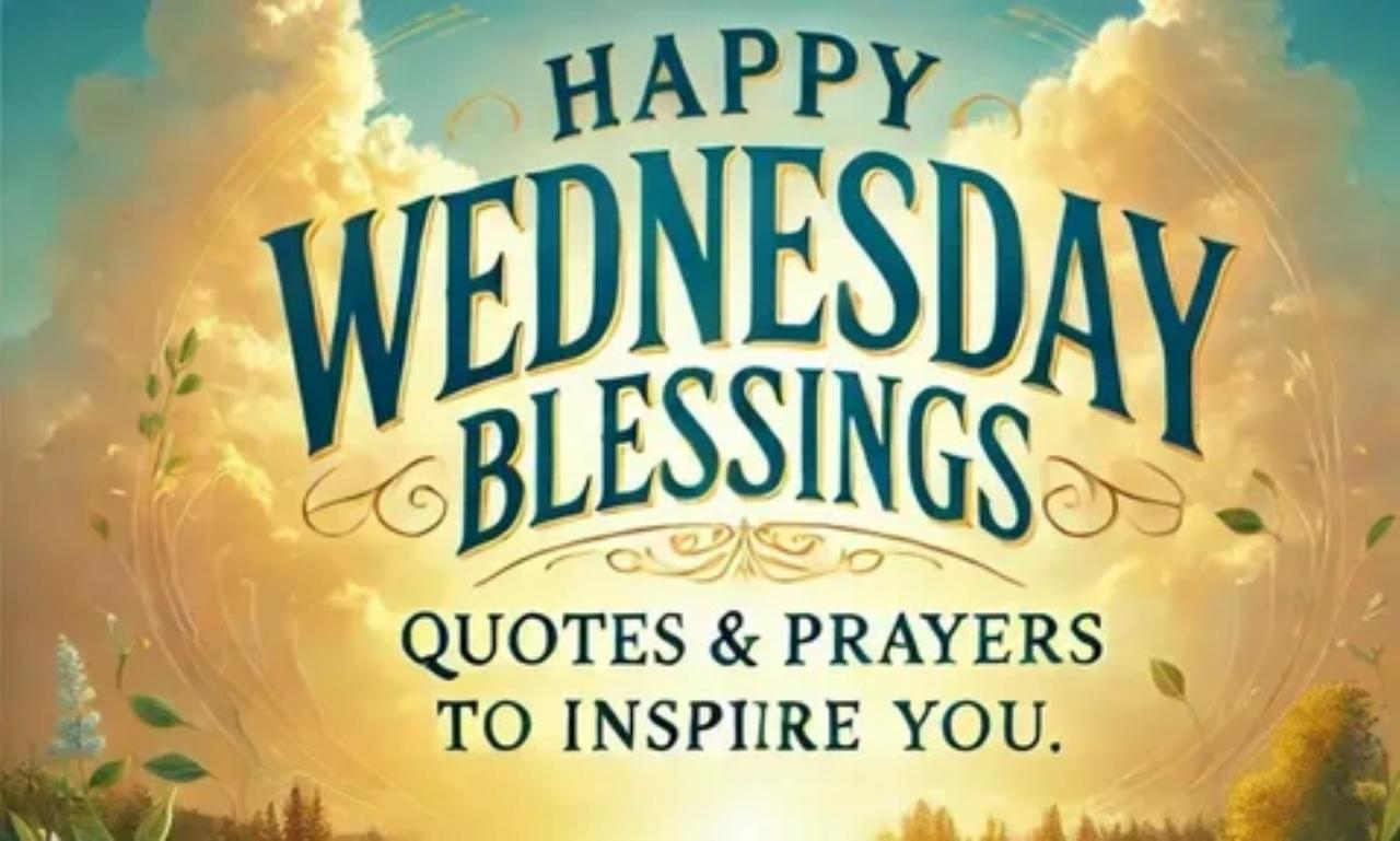Powerful Wednesday Blessings, Quotes, Images & Prayers to Inspire Your Midweek with peaceful sunrise and inspirational Bible theme