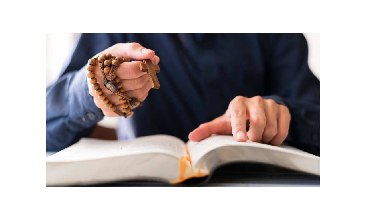 Holy Thursday blessings, prayers and quotes for reflection with candles, cross, and peaceful spiritual background