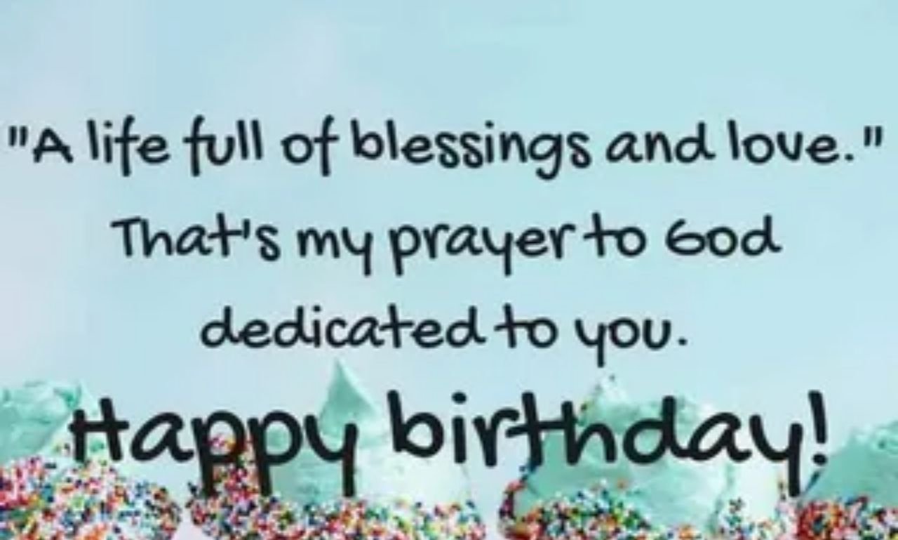 Happy Birthday Blessings Quotes feature image with joyful balloons, birthday cake, candles, flowers, and inspirational birthday wishes
