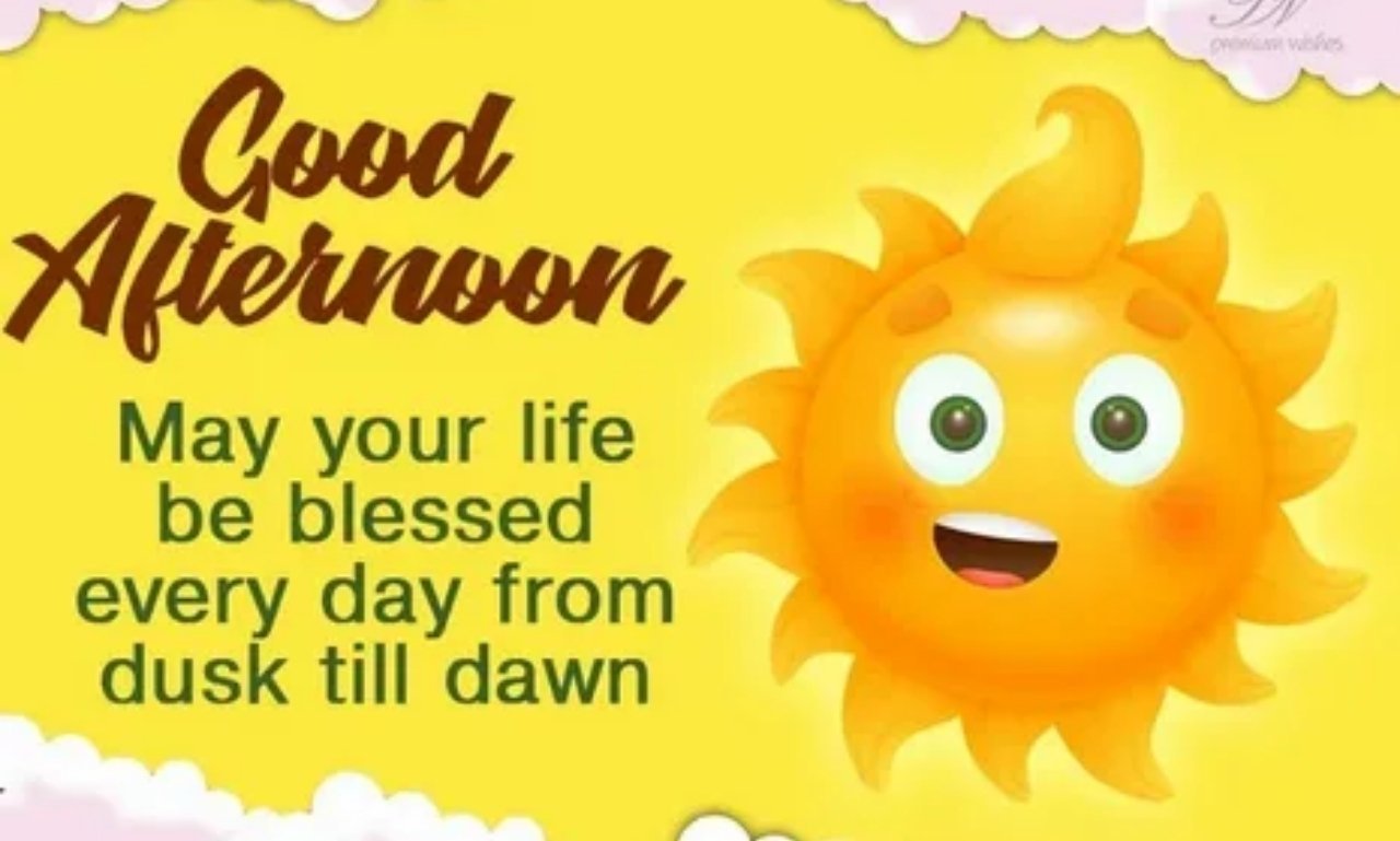 Good afternoon blessings with peaceful flowers, sunshine, heartfelt wishes, uplifting quotes, and inspirational prayers