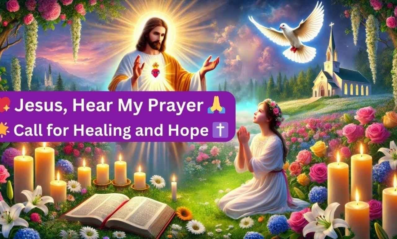 Prayer for Strength with peaceful sunrise, open Bible, and calming light symbolizing hope, healing, faith, and inner peace