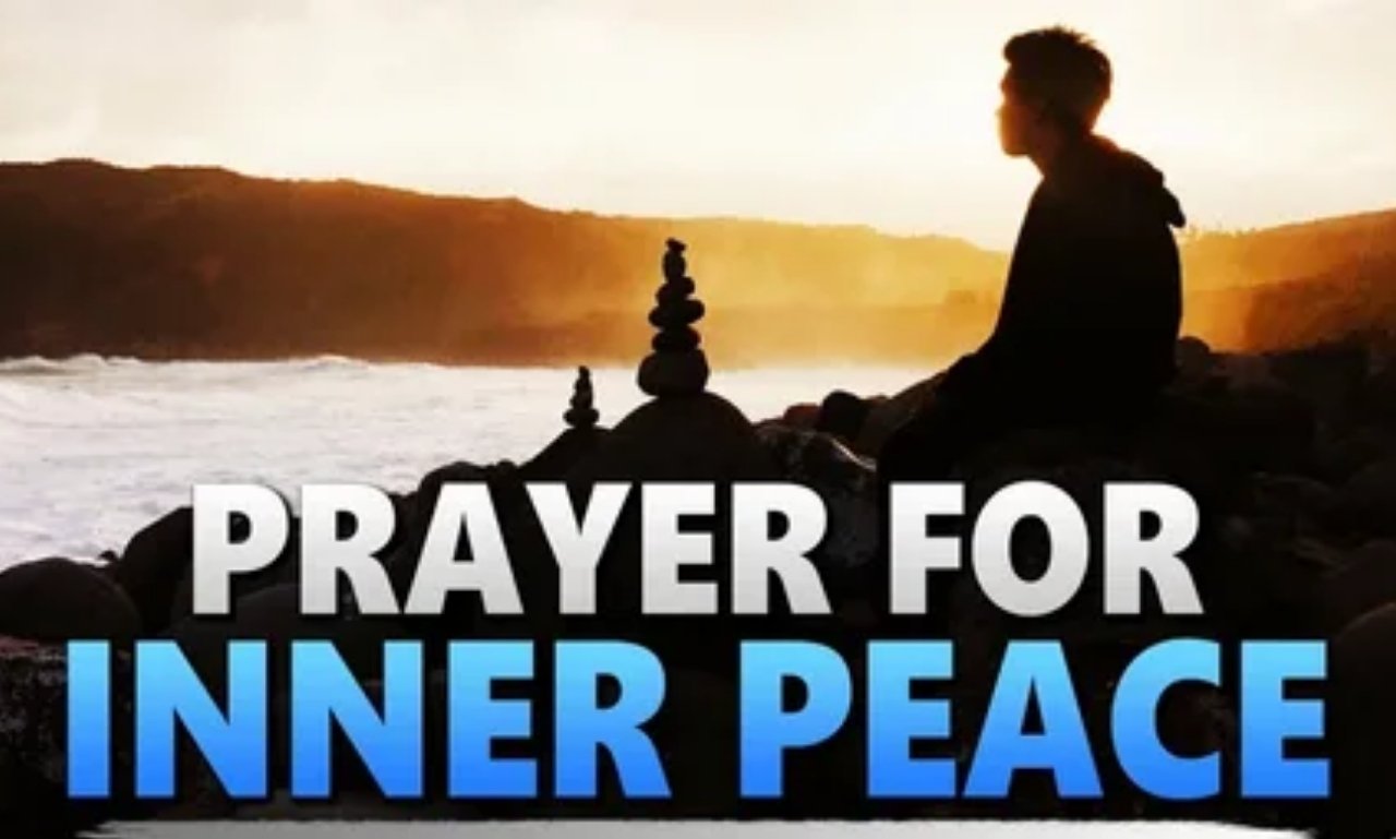 Prayer for Strength with peaceful sunrise, open Bible, and calming light symbolizing hope, healing, faith, and inner peace