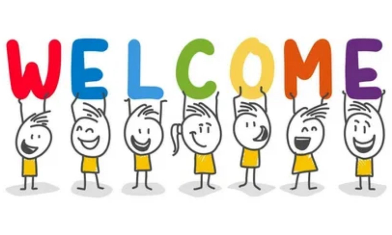 Warm welcome sign with cheerful decorations, smiling guests, uplifting blessings, inspirational quotes, and peaceful home atmosphere symbolizing faith, joy, encouragement, and togetherness.