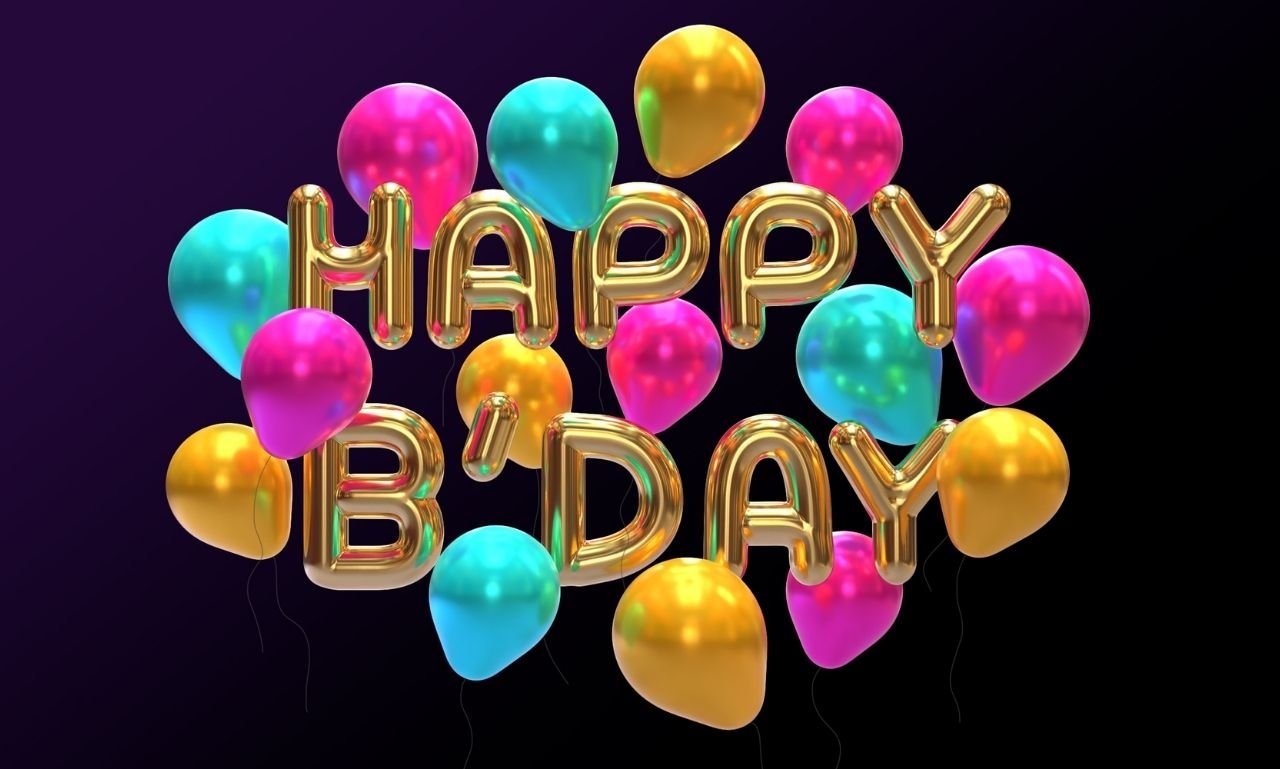 Happy birthday wishes, messages, quotes, balloons, cake, and celebration decorations for friends and family