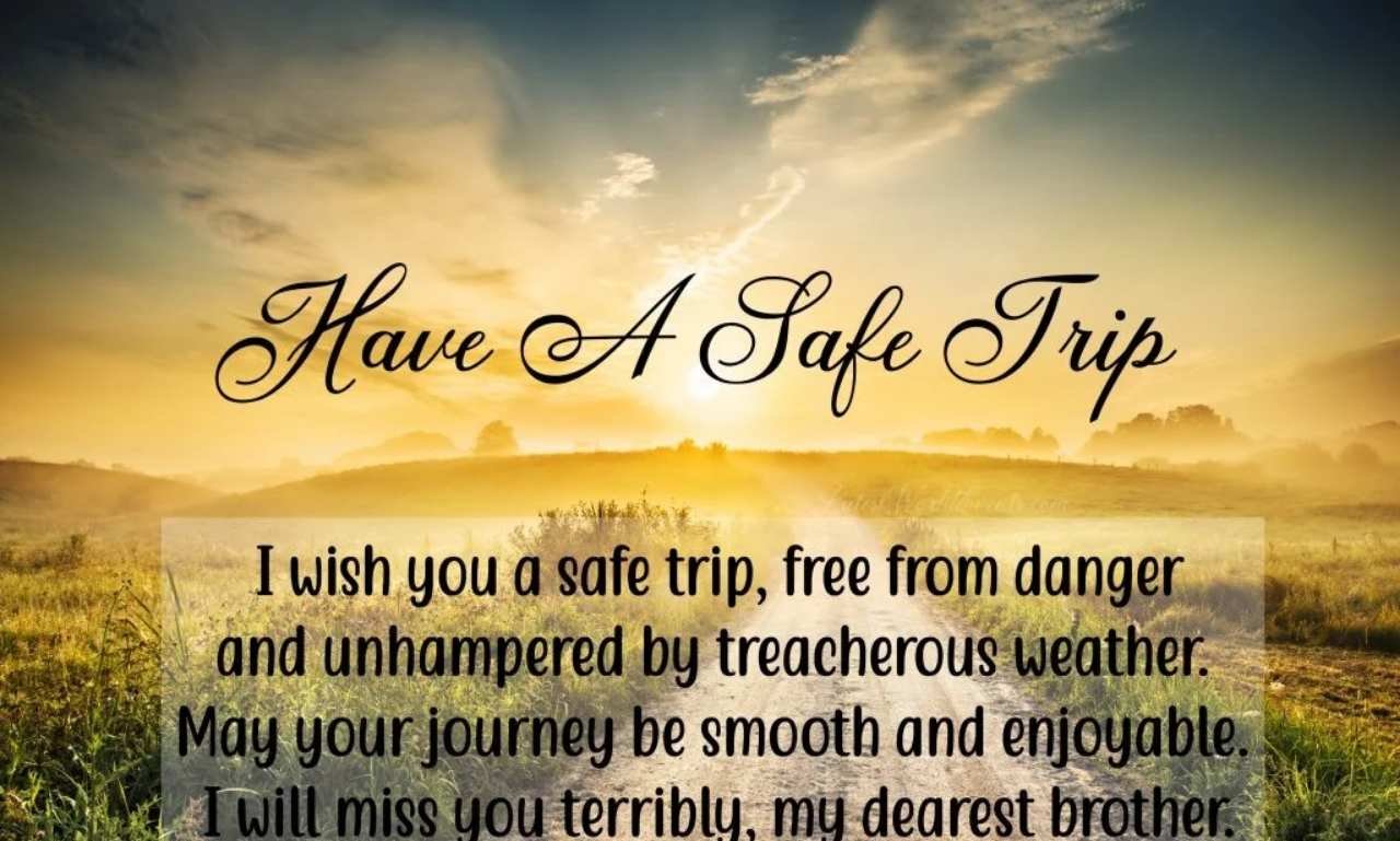 Peaceful Christian prayer for safe travel and protection showing a traveler with hands raised in faith, surrounded by soft golden light representing divine guidance, peace, and God's covering on every journey