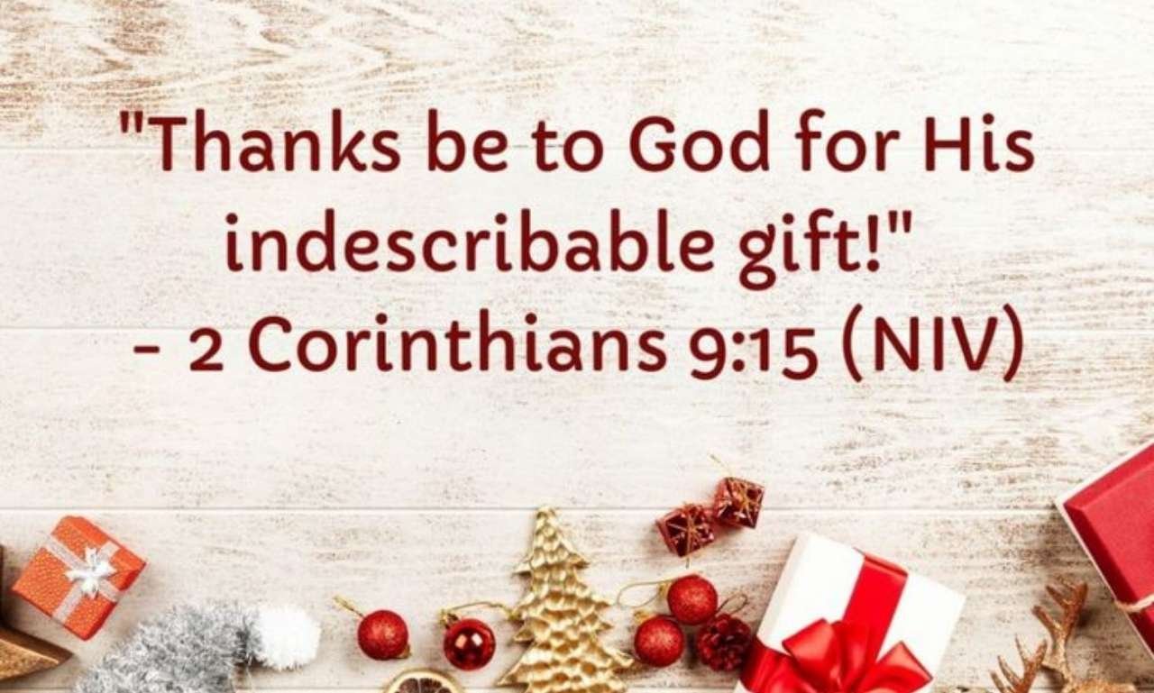 Smiling children opening faith-centered Christmas gifts near a decorated Christmas tree, including children's Bibles, prayer journals, and meaningful Christian presents celebrating the true spirit of Christmas.