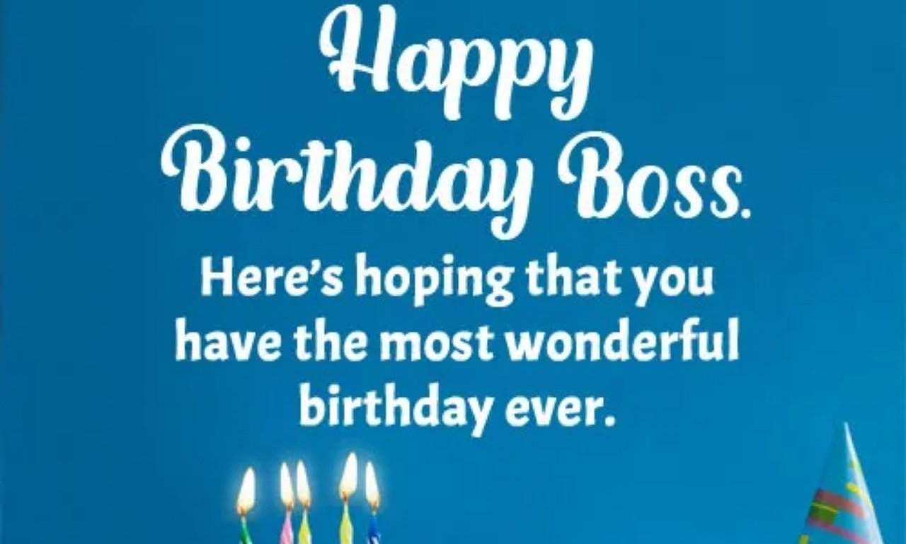 Elegant birthday card with professional birthday wishes for boss, inspirational messages, heartfelt greetings, and prayers.