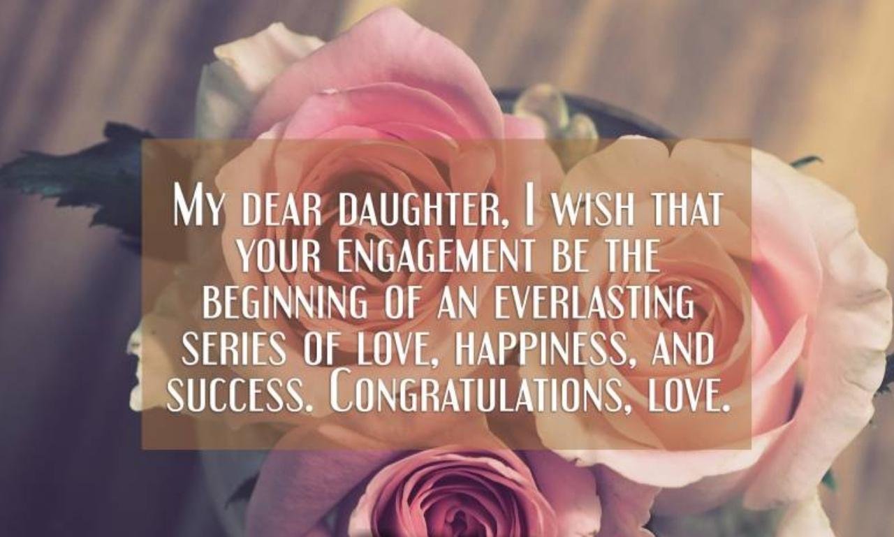 Happy Engagement Wishes for Your Daughter featured image showing proud parents celebrating their daughter's engagement with love, heartfelt blessings, and joyful congratulations.