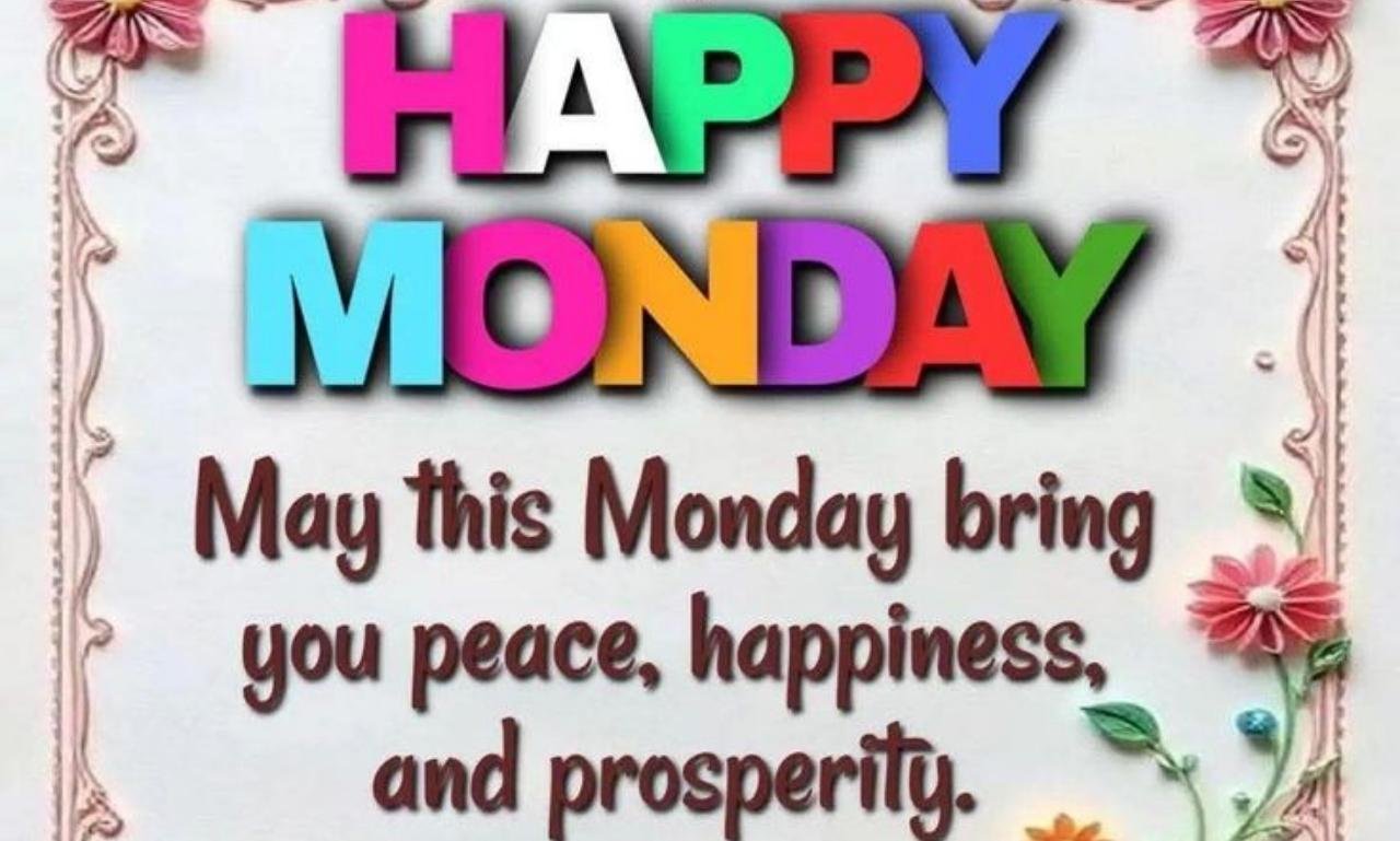Beautiful sunrise with flowers and a coffee cup featuring Happy Blessed Monday images and quotes filled with faith, hope, blessings, and encouragement.