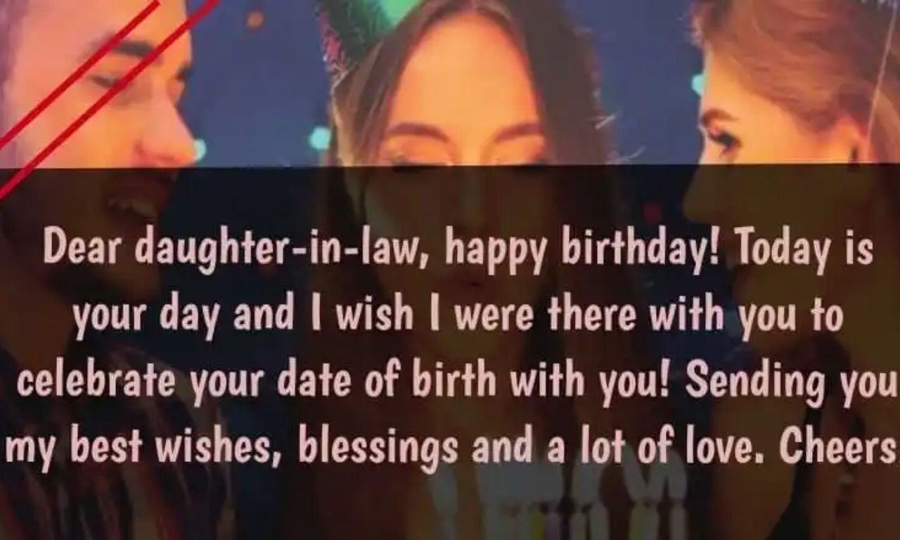 Beautiful birthday celebration featuring heartfelt wishes, flowers, cake, and loving messages for a cherished daughter-in-law.