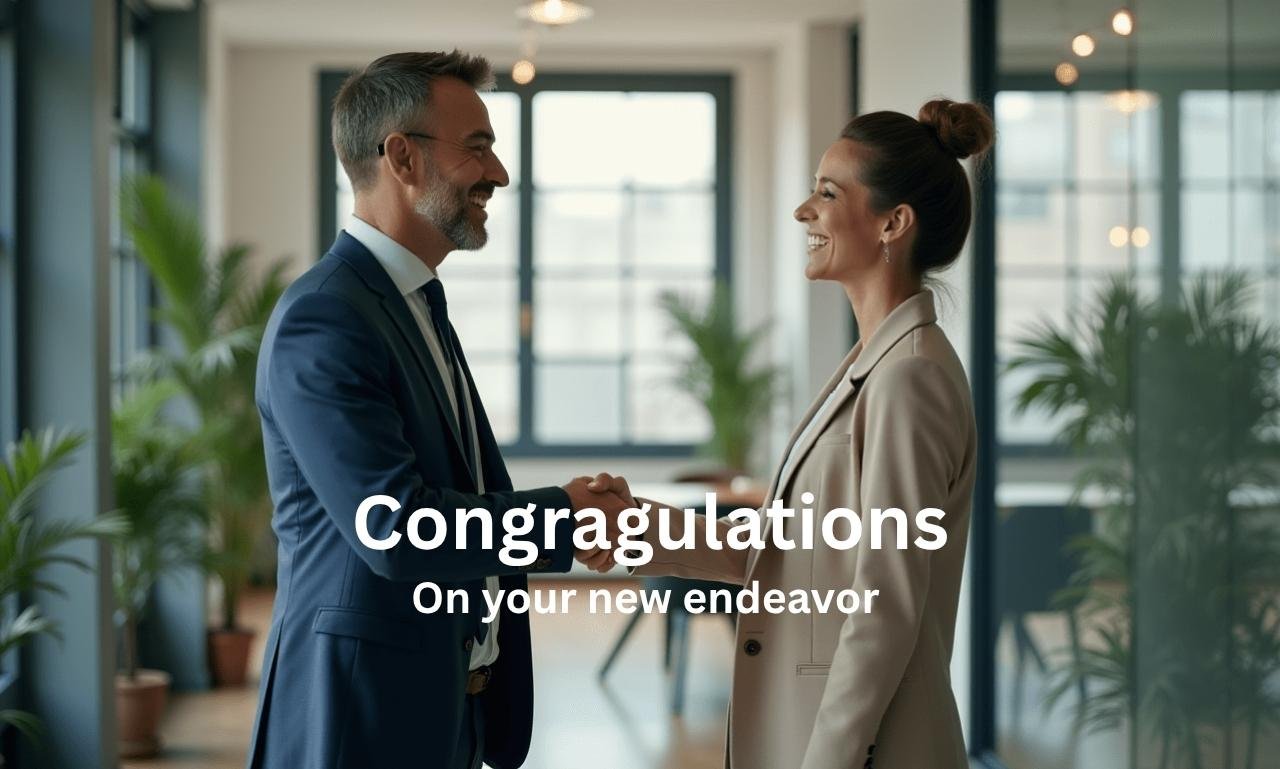 Congratulations on Your New Endeavor That Inspire featured image with heartfelt wishes, inspirational quotes, encouraging messages, and prayers for a successful new beginning.
