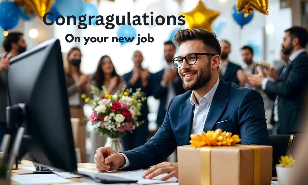 Congratulations on Your New Job Quotes to Inspire featuring heartfelt wishes, inspirational quotes, motivational messages, and prayers for career success.