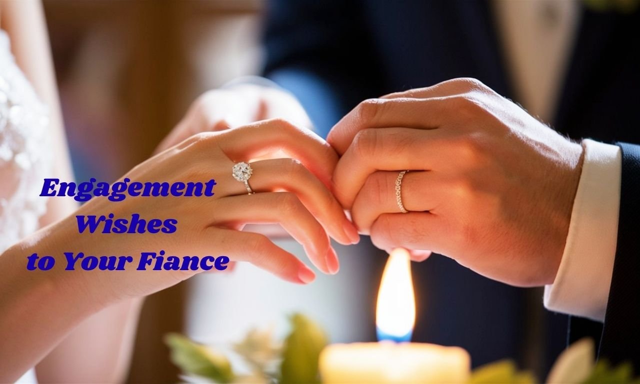 Romantic engagement wishes to your fiancé to cherish with heartfelt love messages, romantic quotes, engagement prayers, and blessings for a happy future together.