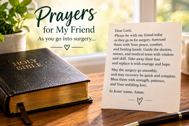 50+ Powerful Prayers for Surgery for a Friend With Bible Verses