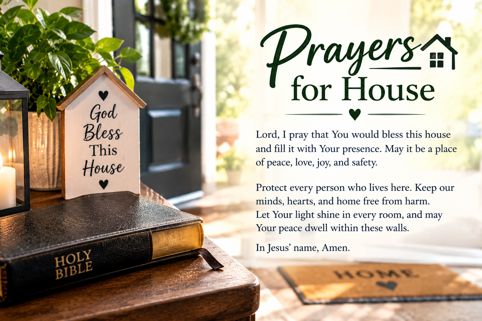 50+ Prayers for House Blessing, Protection, Peace & Family