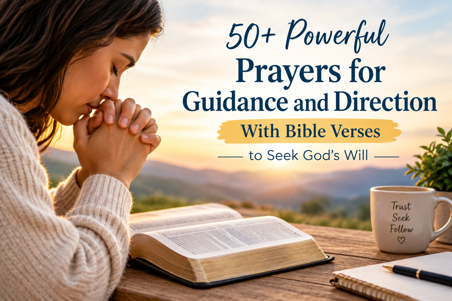 50+ Powerful Prayers for Guidance and Direction With Bible Verses